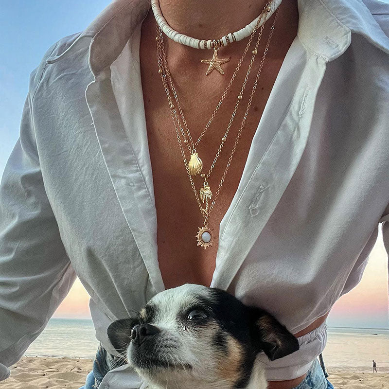 Ziri Oceana Necklace- GOLD
