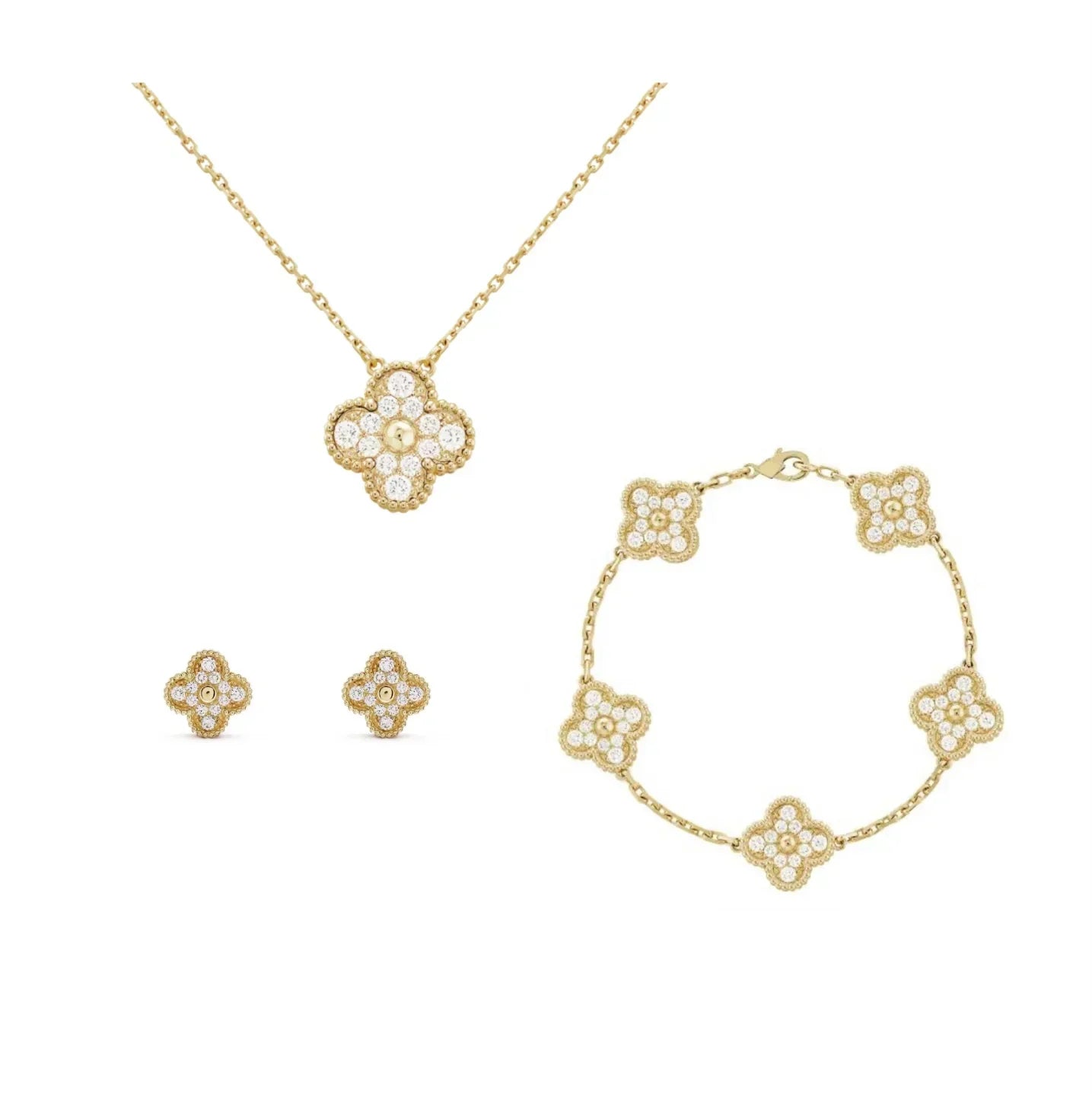 Luxe Radiant Diamond Set- GOLD