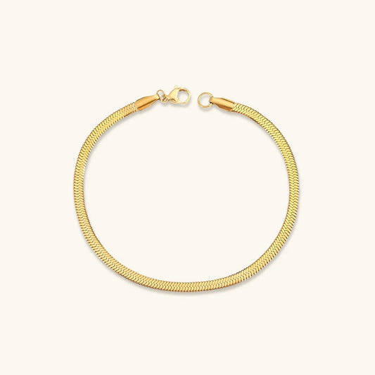 Vida Gold Herringbone Bracelet