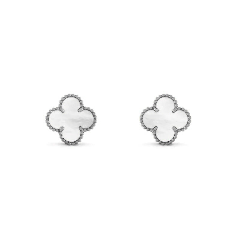 Radiant Earrings- SILVER White