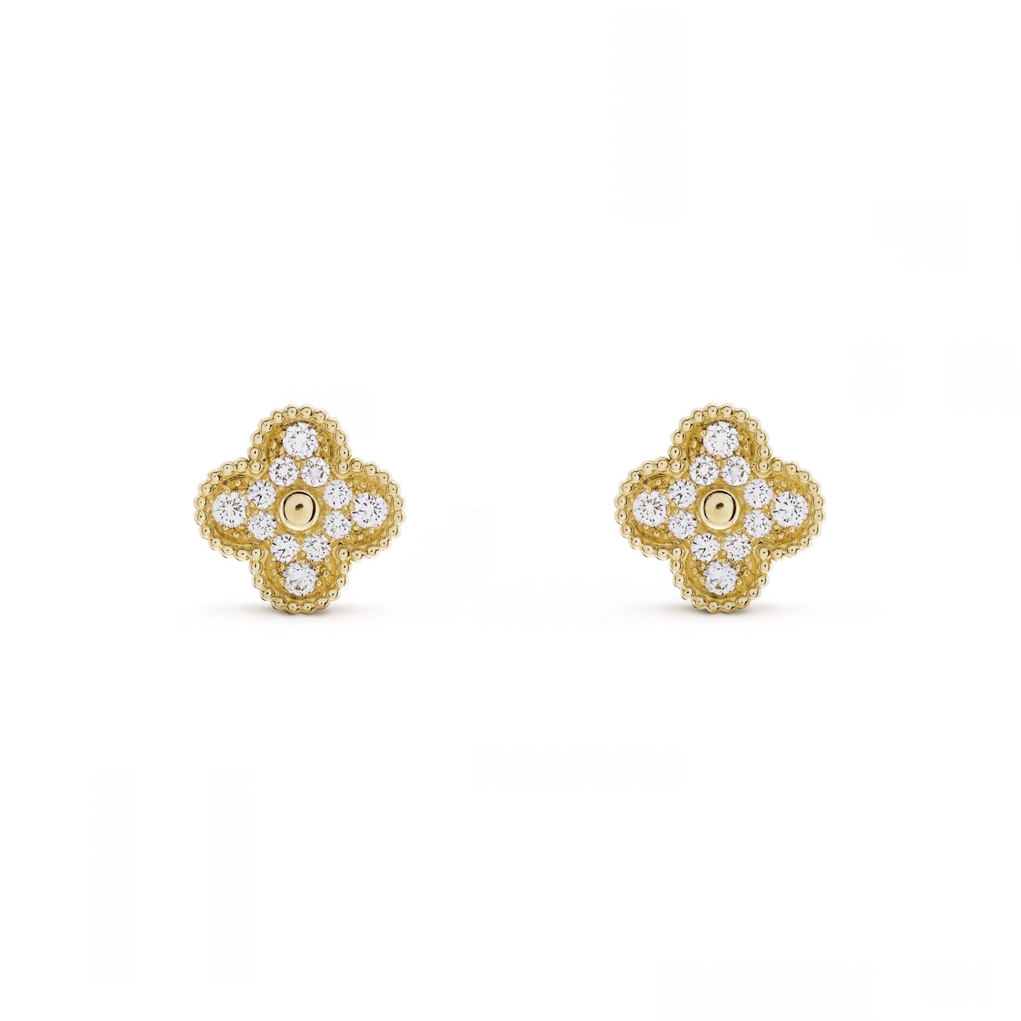 Radiant Diamond Earrings- GOLD