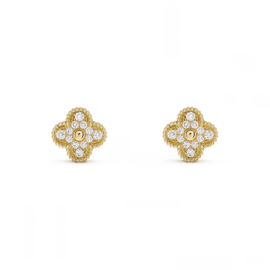 Radiant Diamond Earrings- GOLD