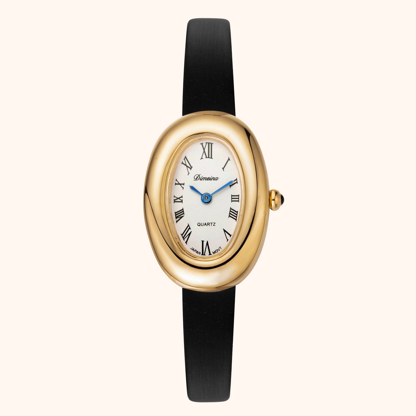 Elvina | Zwart Leer Goud