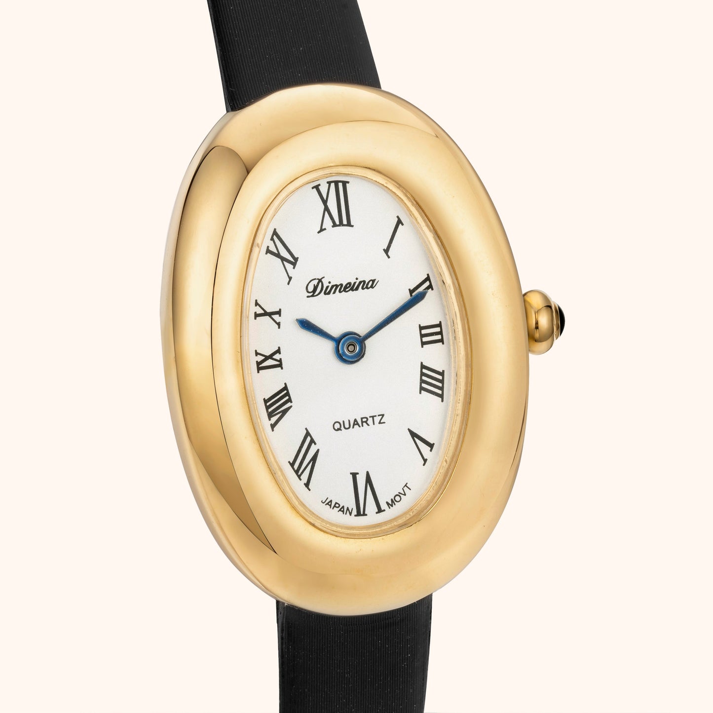 Elvina | Zwart Leer Goud