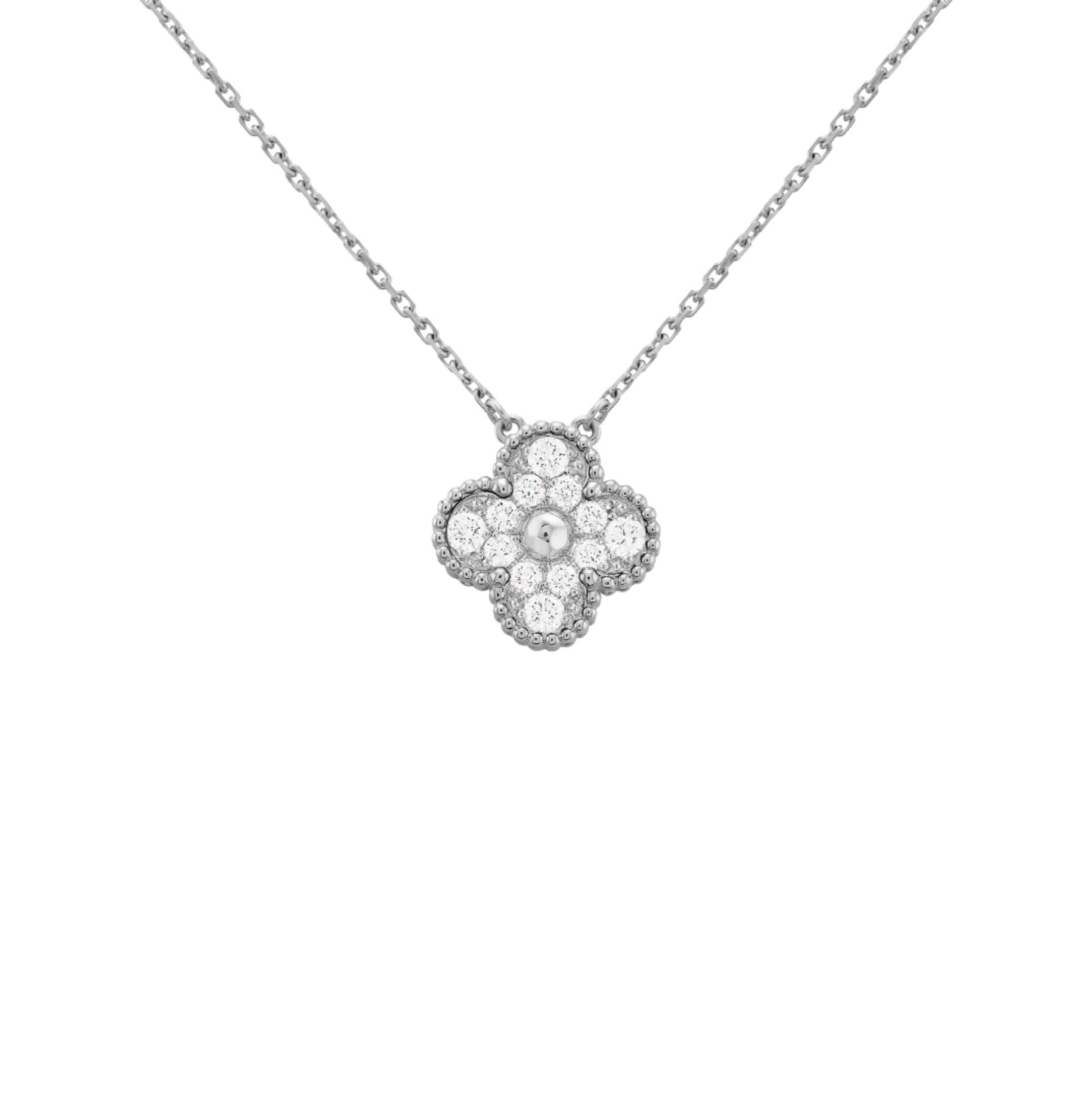 Radiant Diamond Necklace- SILVER