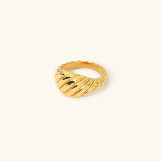 My Gold Croissant Ring
