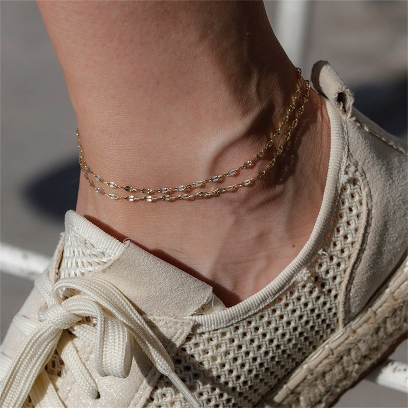 Charlotte Chain Anklet- GOLD