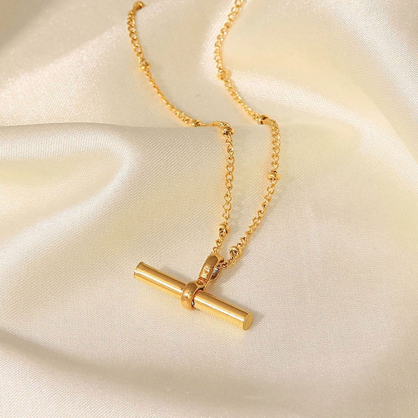 Goldfarbene Fußkette „Valentine“