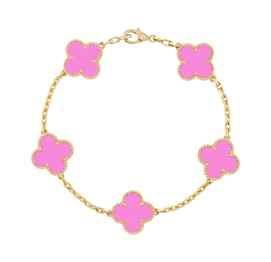 Ziri Radiant Bracelet- Neon Pink GOLD