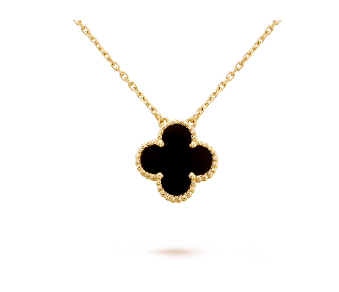 Ziri Radiant Necklace- GOLD Black Stone