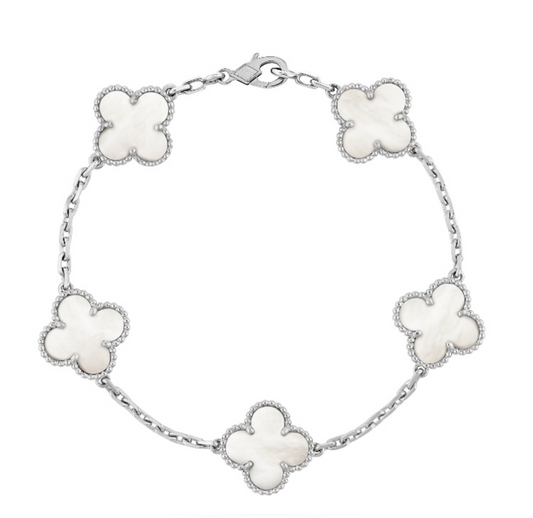 Ziri Radiant Bracelet- SILVER White Stone