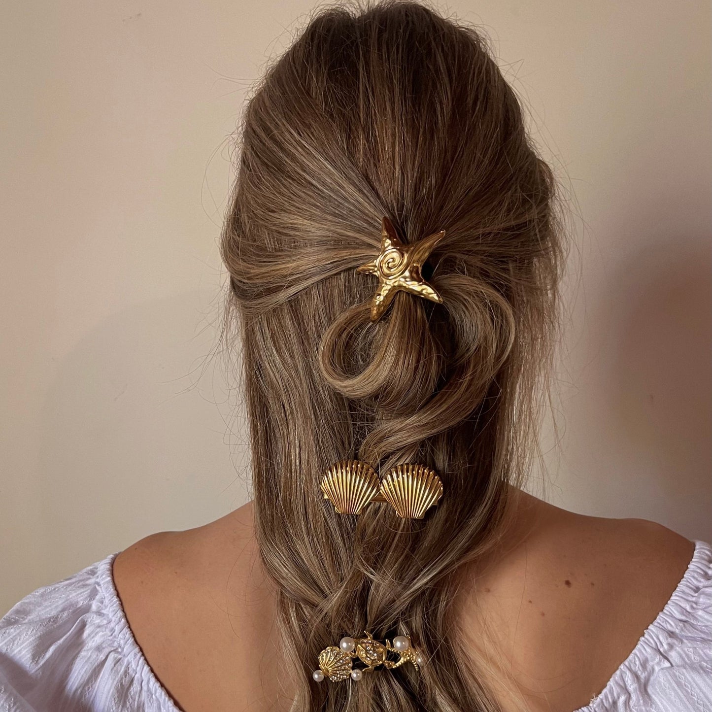 Lagoon Gold Hair Clip