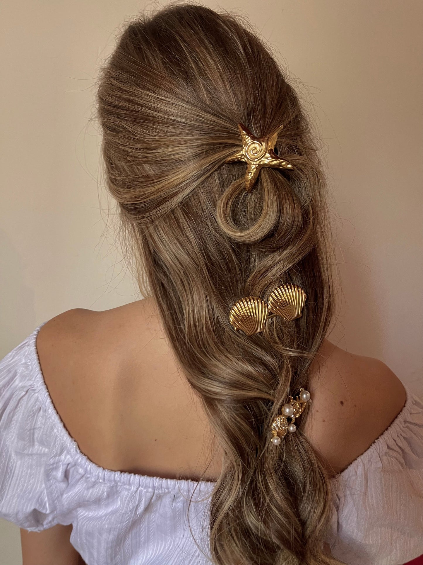 Lagoon Gold Hair Clip