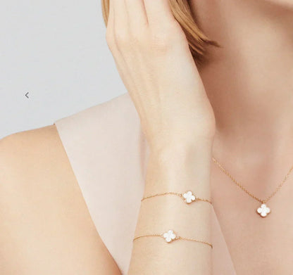 Ziri Radiant Necklace- GOLD White Stone