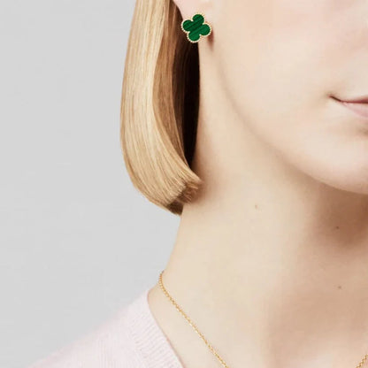 Clover Earrings- Emerald