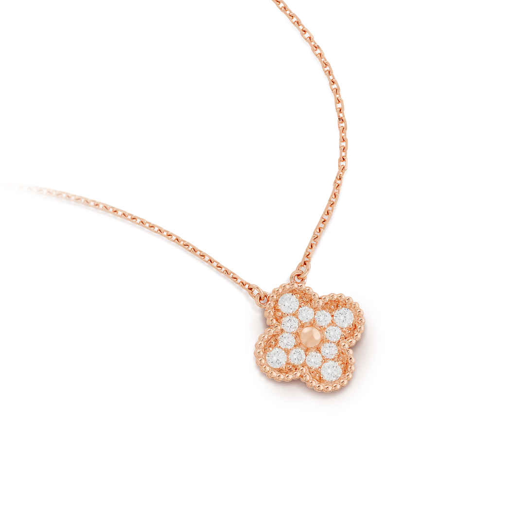 Strahlende Diamantkette - PINK