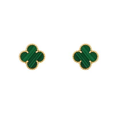 Clover Earrings- Emerald