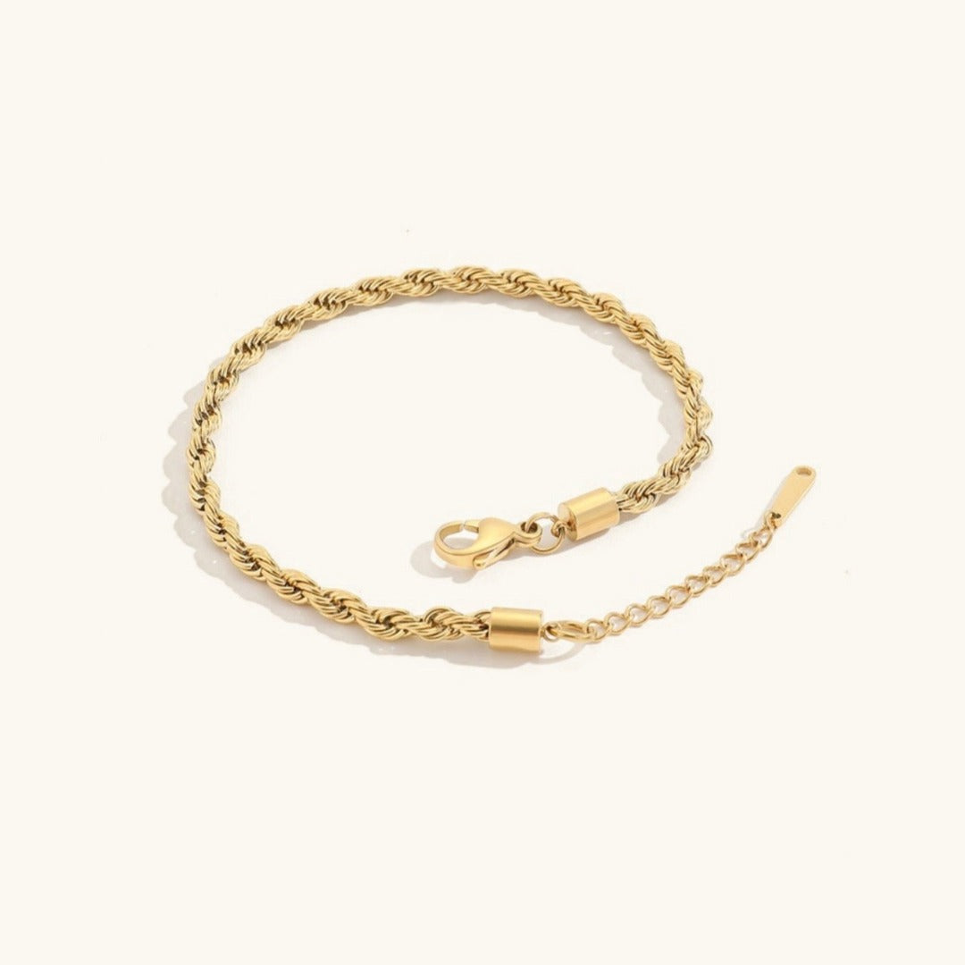 Leila Fußkettchen mit Seilkette