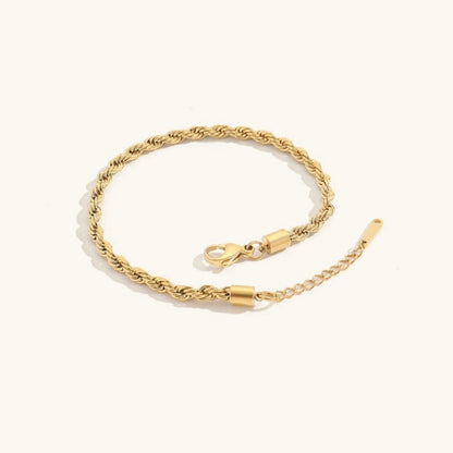 Leila Fußkettchen mit Seilkette