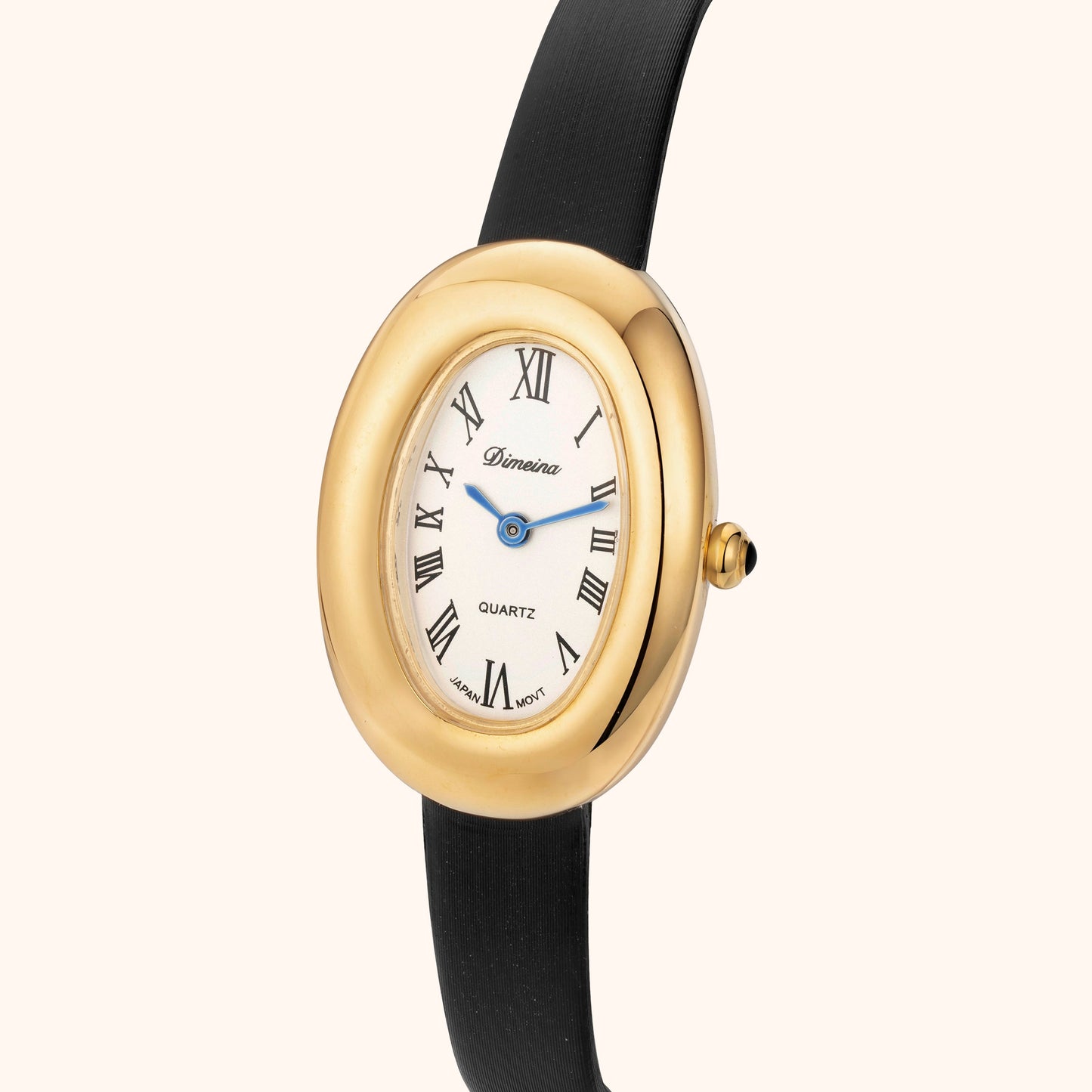 Elvina | Zwart Leer Goud