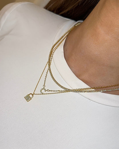 Initialenkette Gold