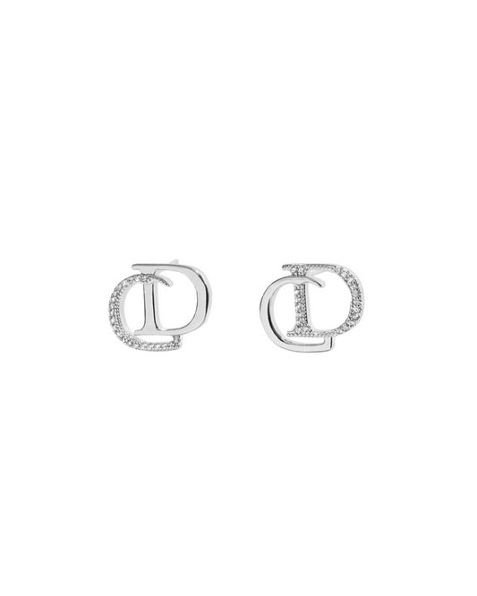 CD-Ohrring Silber