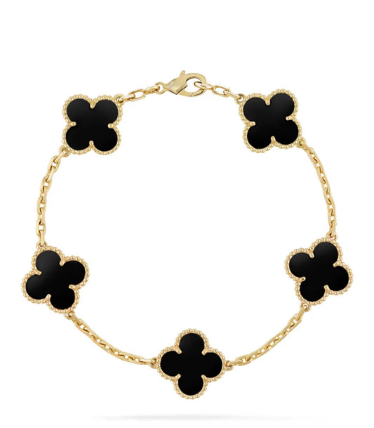 Ziri Radiant Bracelet- ORO Pietra Nero