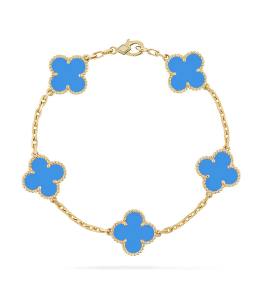 Ziri Radiant Bracelet- ORO Pietra Blu