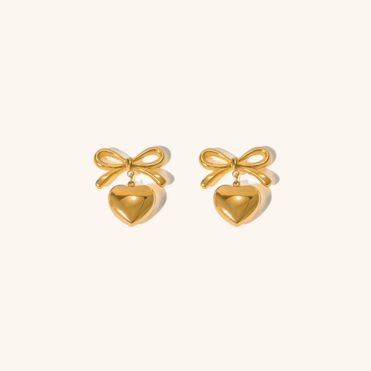 Rowanne – Französische Knoten-Ohrringe in Gold