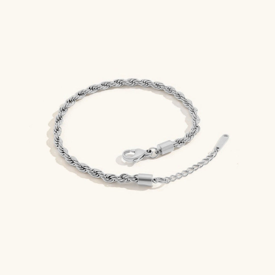 Leila Fußkettchen mit Seilkette