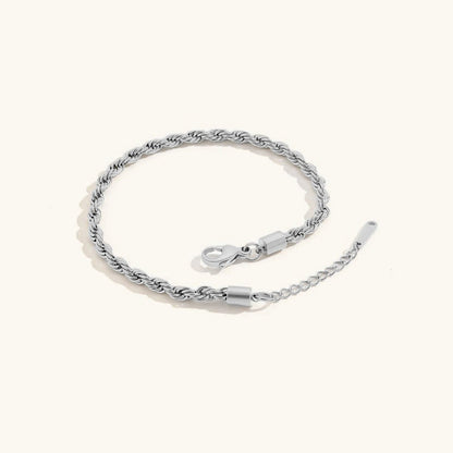 Leila Fußkettchen mit Seilkette