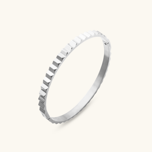 Snow Bangle - Silver
