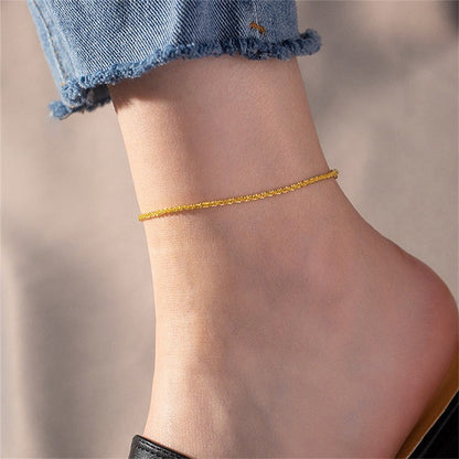 Abigail Chain Anklet- ORO