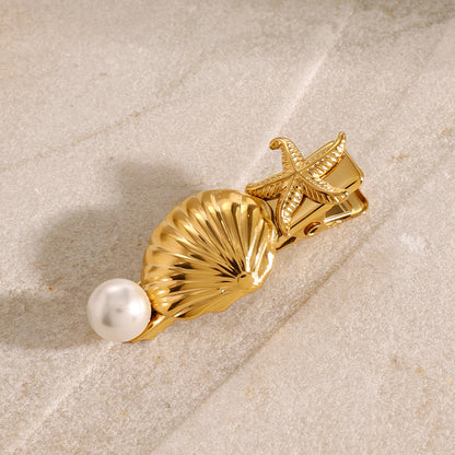 Tidal Treasures – Goldene Haarspange