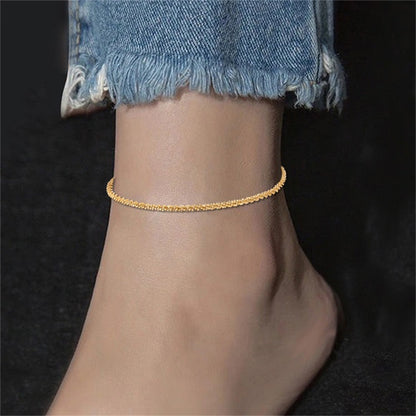 Abigail Chain Anklet- ORO