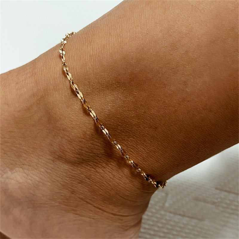 Charlotte Ketten-Fußkettchen - GOLD