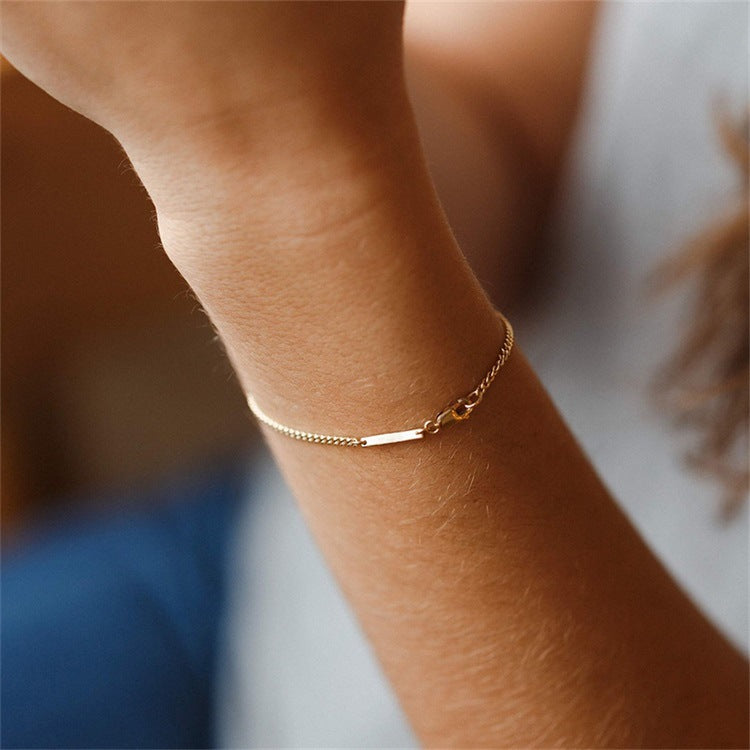 Rosmarin-Goldkettenarmband