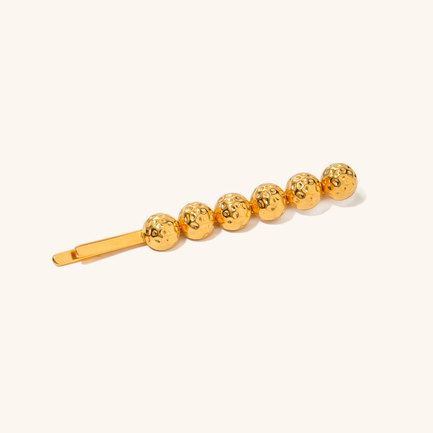 Korallenperlen Gold Französische Anstecknadel