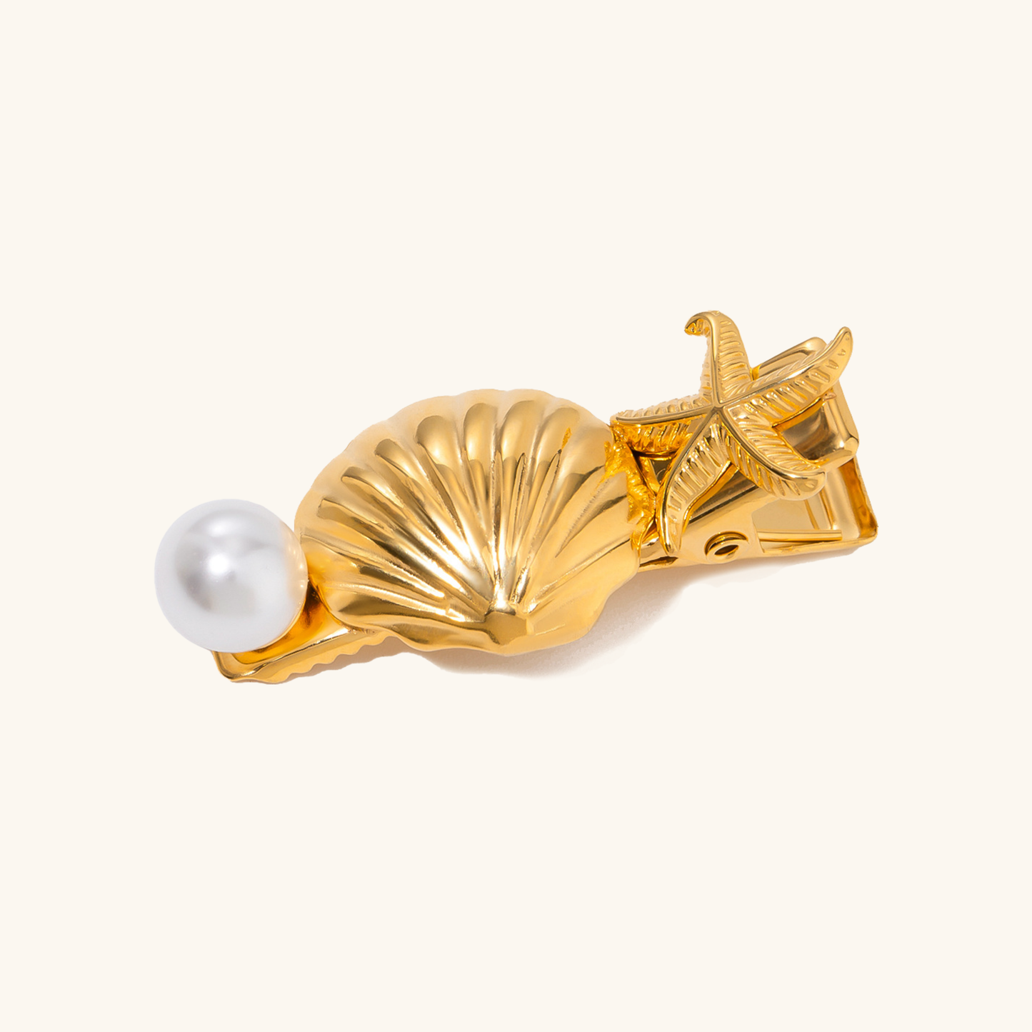 Tidal Treasures – Goldene Haarspange