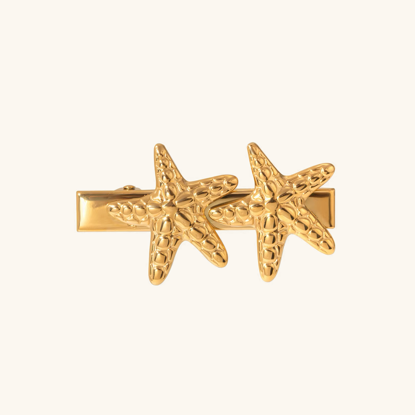 Tropischer Seestern, goldene Haarspange
