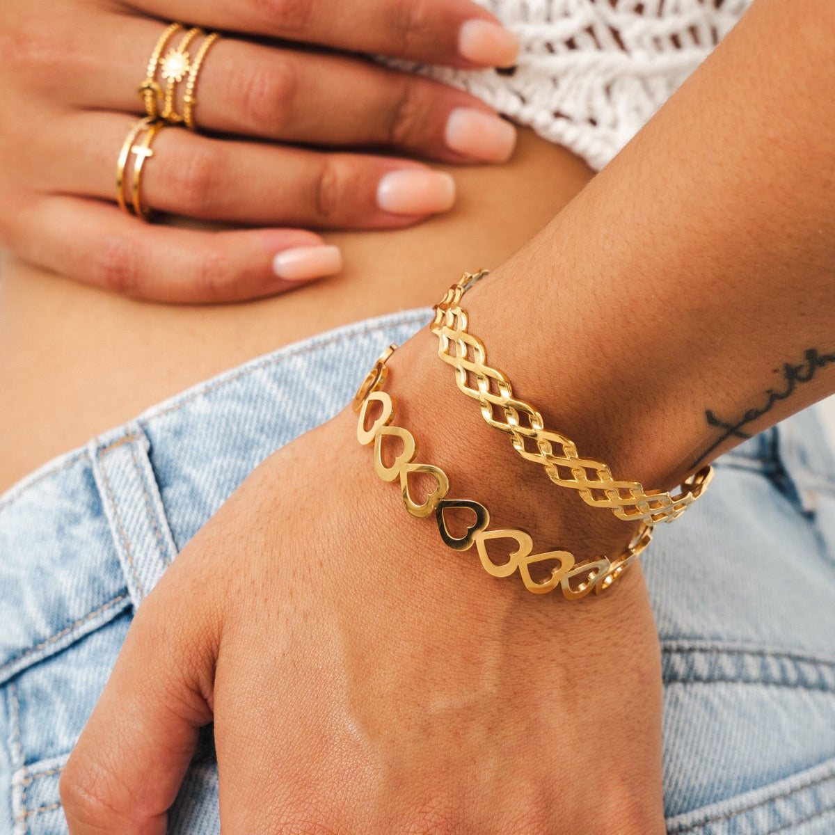 Tahiti Armreif - Gold