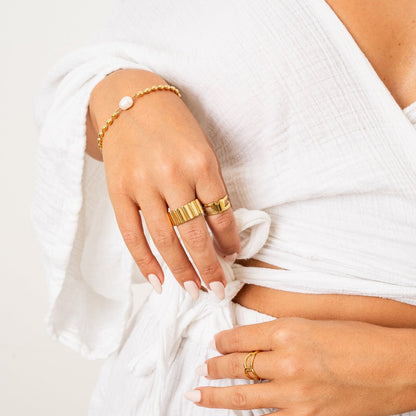 Persisches Perlenarmband - Gold