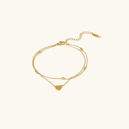 Rowena Gold Fußkettchen