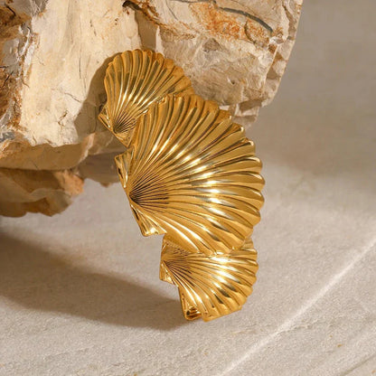 Tidal Sea Shell Gold Haarspange