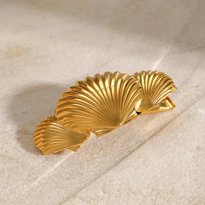 Tidal Sea Shell Gold Haarspange