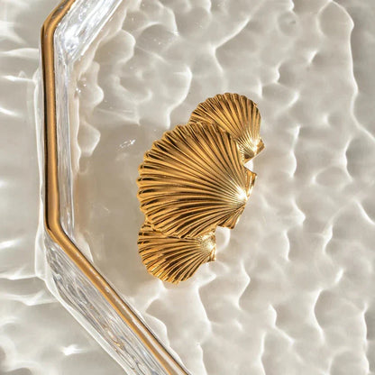 Tidal Sea Shell Gold Haarspange