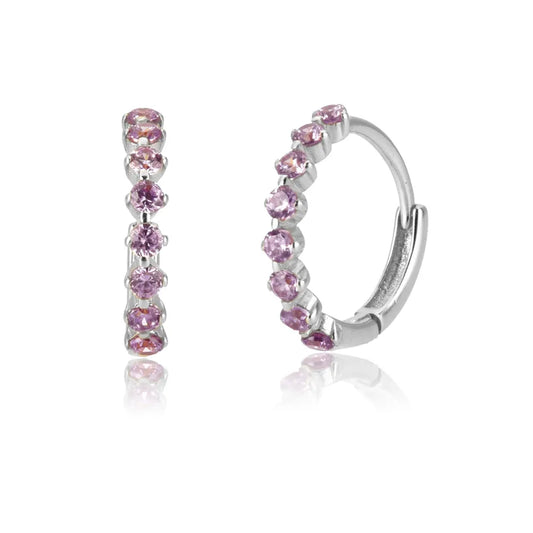 Ziri Luxe Earrings- ARGENTO Pietra Rosa