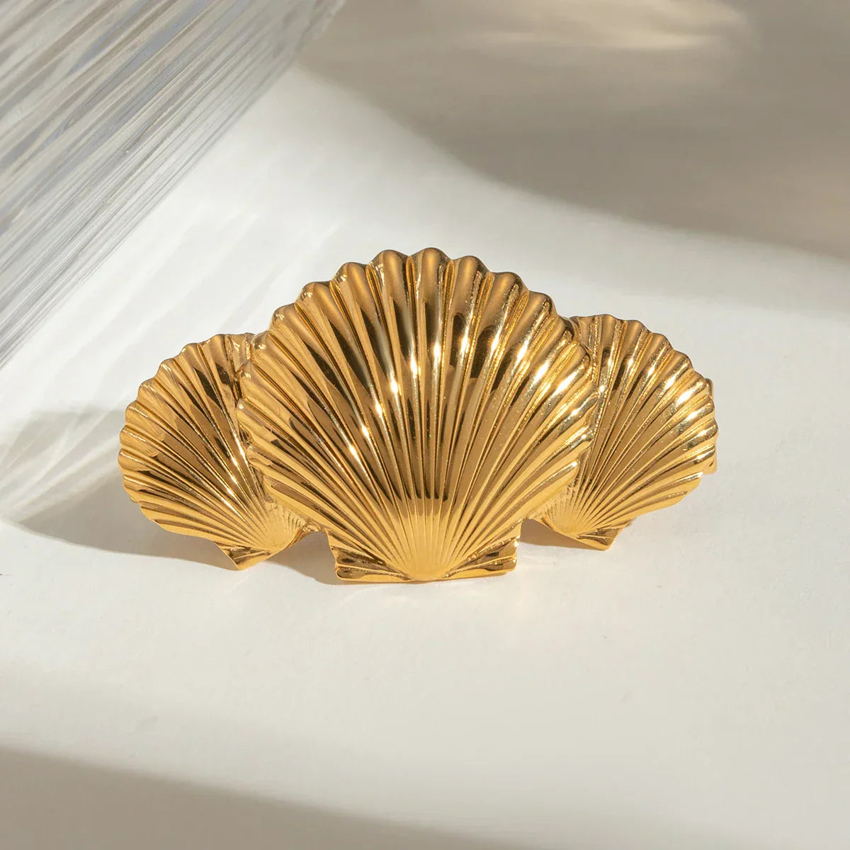 Tidal Sea Shell Gold Haarspange
