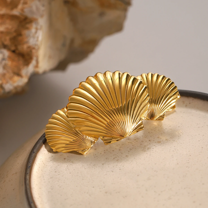 Tidal Sea Shell Gold Haarspange