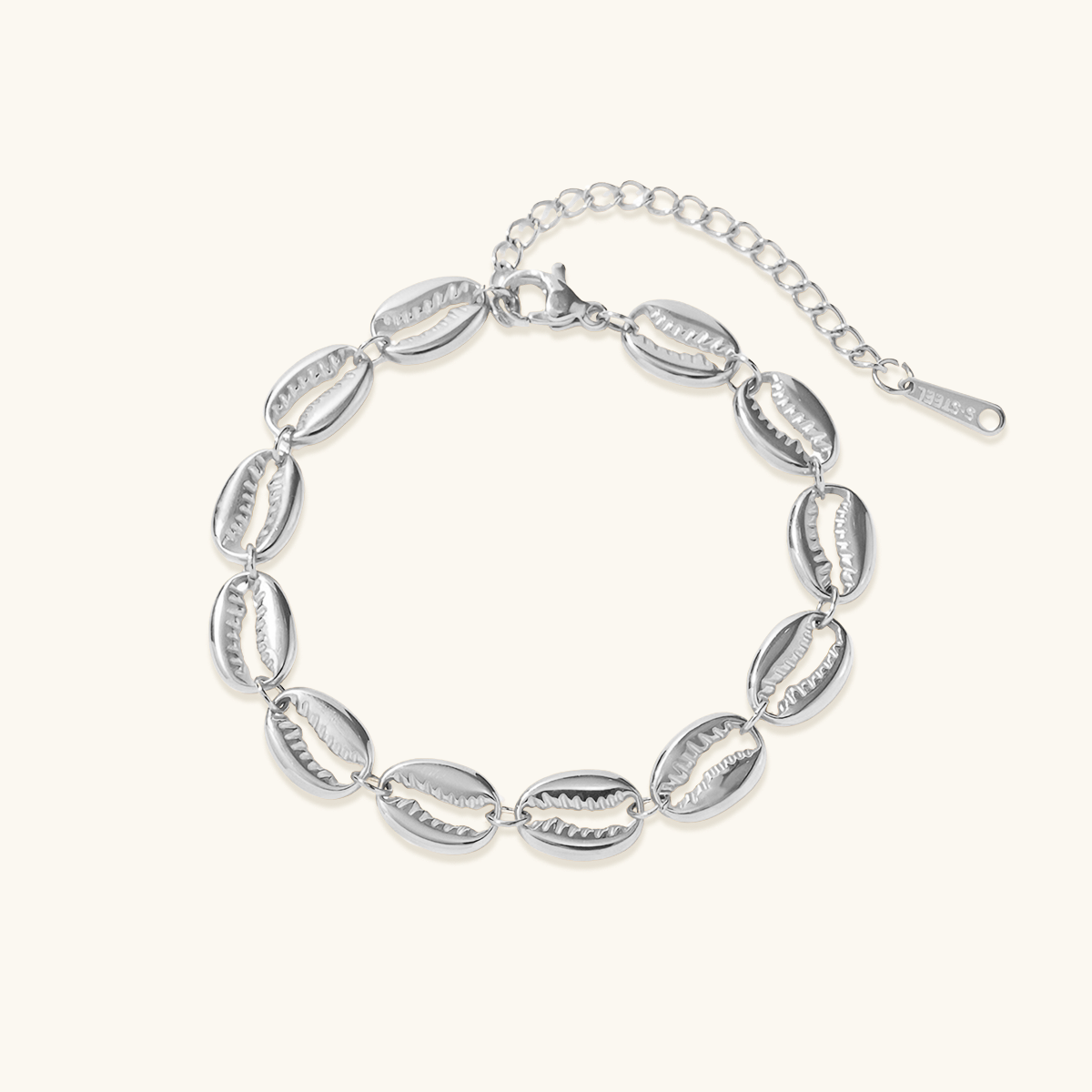 Shell Link Bracelet - Silver 